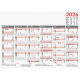 BRUNNEN Tafelkalender 2026 | A4 quer