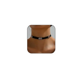 Western Turquoise Choker Necklace for Women Gothic Black Choker Necklace Vintage Boho Western Turquoise Jewelry for Cowgirl Rodeo Country Concert Outfits Accessories (black and red turquoise)