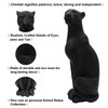 Polyroyal Cheetah Statue - Black Panther Leopard 11”H Resin Modern