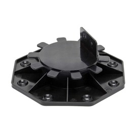 WilTec Stilt Bearing for Patios, 2700 kg, 33-64 mm, Height-Adjustable Base for Decking, Panels and Planks