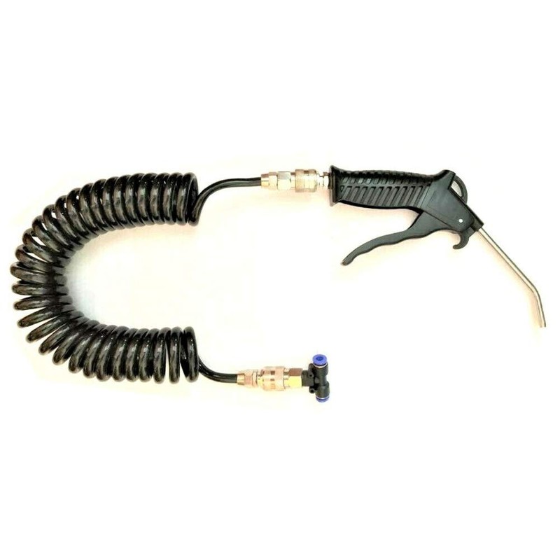Compressed Air Gun 5 m Spiral Hose T-Piece Blow Gun