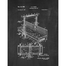 Adjustable Miter Box Patent Print Chalkboard (20" x 24") M13799