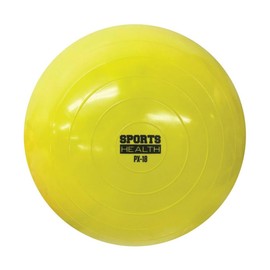 Sports Health™ - Exercise Ball, Stability Ball for Posture, Standard Fitness Ball for Athletes, Balance, Pilates, Yoga, Core and Phyiscal Therapy, Available in 3 Sizes (Yellow - 55cm)