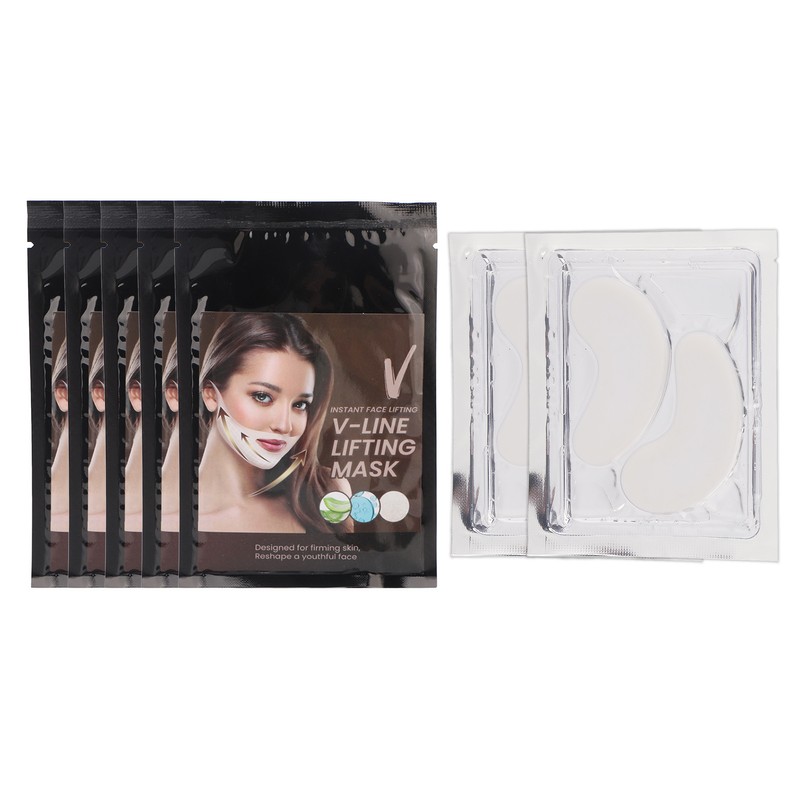 5pcs V Line Lifting Mask 2 Pairs Eye Mask Firm