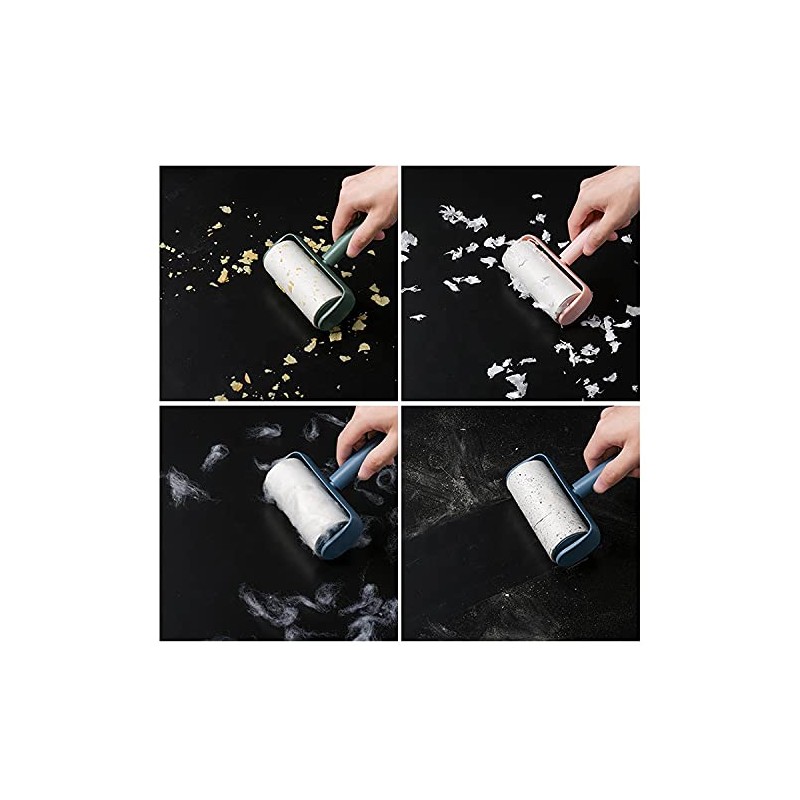 Lint Roller Three Colours with 6 Refills (Blue)