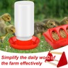 6 Pcs Chick Feeder and Waterer Kit with Chick Perch