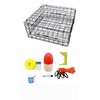 KUFA Vinyl Coated Crab Trap & Accessory kit (100' Poly