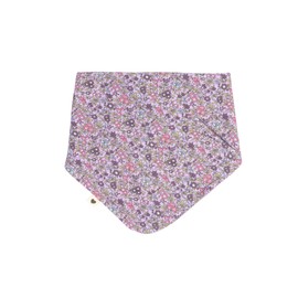 BIBS x Liberty Bandana Soft Bib. Organic Cotton Muslin. One Size (0-36 Months), (Chamomile Lawn Violet Sky), purple