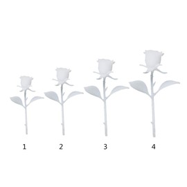 1pc/4pcs Mini Rose Flower Model 3D Micro Landscape Resin Mold Filler Epoxy Resin Filler Fillers 20/25/30/35mm
