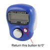 uxcell Adjustable Blue Housing Resettable Finger Counter