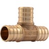 SharkBite 3/4 Inch Crimp Tee, Brass Plumbing Fitting, PEX Pipe,