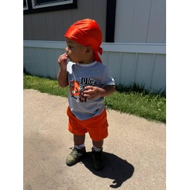 ForceWave 2 PCS Silky Satin Baby Durags for Boys Girls Infant