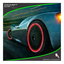 2 Par Tapones Valvula Pivotes Con Luz Llanta Auto Bici Motof