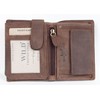 Wild Small Trifold Vertical Designed Genuine Leather Pocket Size Wallet,