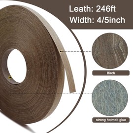 4/5in X246ft Nanmu trend Basswood Veneer Edge Banding Dyeing Wave Pattern Design with hot melt Adhesive,Used for Repairing Edges of Boards,Plywood and Furniture Design