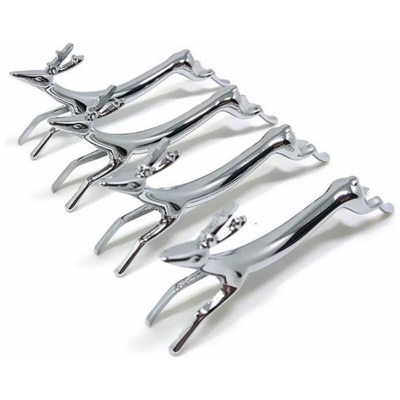 BMTick Dachshund and Deer Knife Rest Set for Dinner Table