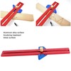 Woodworking Scriber 270mm Aluminum Alloy Angled Ruler Line Scribing Marking
