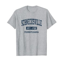 Schnecksville Pennsylvania PA Vintage Athletic Sports Design T-Shirt