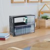 alavisxf xx CD Storage Rack, Upgrade 2 Pack Stackable ABS