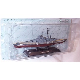 de-agostini warships collection Bismarck Battleship 1:1250 scale diecast model