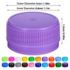 Healifty 100pcs Plastic Bottle Caps Colorful Bottle Protection Lids for