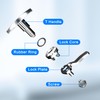 T Handle Door Lock 2PCS Truck Cap Locking Latch with