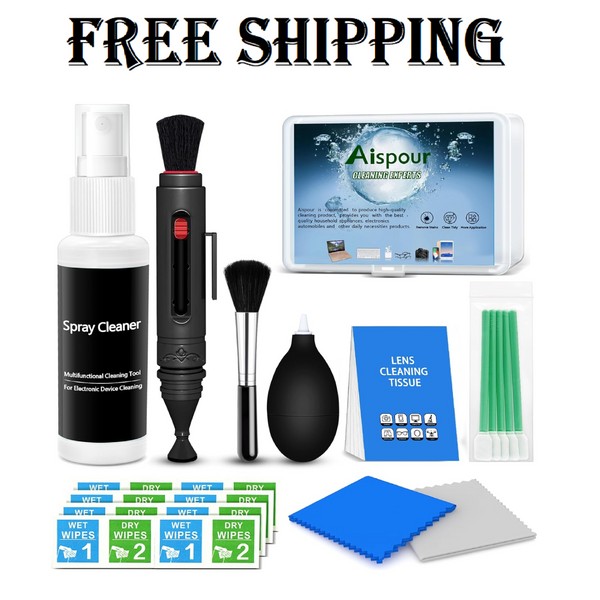 aispour Camera Lens Cleaning Kit, 10-in-1 Camera Cleaning Kit, Camera