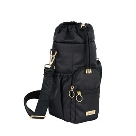 Sachi Crossbody Insulated Bottle Bag - Black