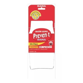 6 Pares De Calceta Prevent Mediana Compresion