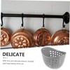 LABRIMP Hook Storage Basket Perforated Drainable Container for Toiletries and