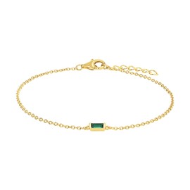 Amor 2034781 Women's Bracelet 925 Sterling Silver with Synthetic Zirconia 17 + 2 cm Gold Comes in Jewellery Gift Box, Sterling Silver, Synthetic zirconia.