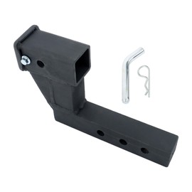 Silscvtt 2 Inch Receiver Adjustable Trailer Dual Hitch Extension 6 Inch Rise or Drop 2 Inch Solid Shank 7500lbs Capacity with 5/8 Hitch Pin