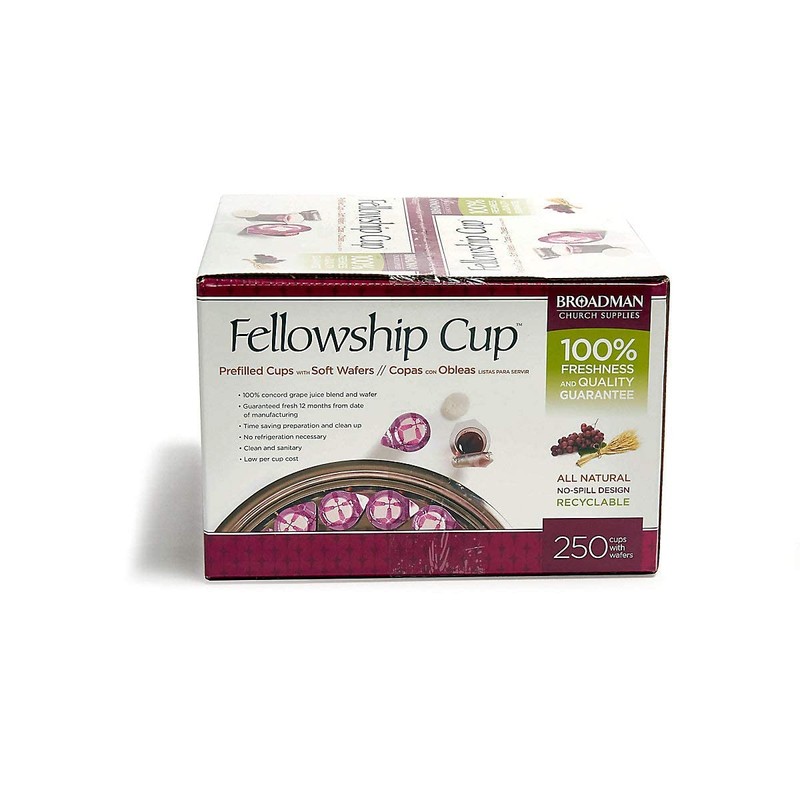 Broadman Church Supplies Pre-filled Communion Fellowship Cup, Juice and Wafer