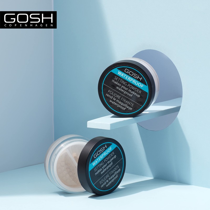 GOSH Waterproof setting powder, loose finishing powder for all skin
