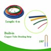 Conditioning Copper Tubing Pipe Extension 1/4" 1/2" 3/8" 5/8" 4Pcs