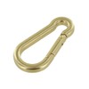 Buckleguy.com B9757 Natural Brass, Carabiner, Solid Brass-LL