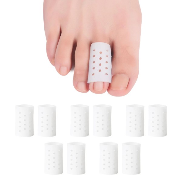 Hoogoo Toe Sleeve Gel for Second, Third Toes, 10 Pcs