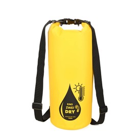 Troika RUC03/YE Outdoor Backpack with Cooling Function and Roll-Top 1-2 Drey Bag Polyester in Yellow/Black, yellow / black, Modern