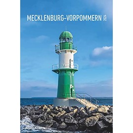 Mecklenburg-Vorpommern 2024 Picture Calendar 23.7 x 34 cm Regional Calendar Wall Calendar with Space for Notes Alpha Edition