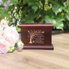 6 Inch Small Wooden Urn for Human Ashes - Keepsake