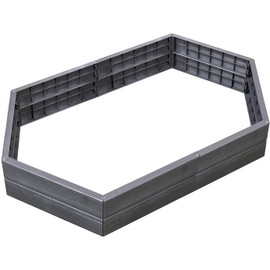 Exaco 645101 Extension Raised Garden Flower Bed, Anthracite