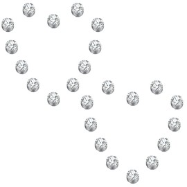 24 Sets Wedding Veil Weights Magnetic Pearls/Diamonds- Bridal Veil Weights Magnetic Double-sided Artificial Pearls/Diamonds