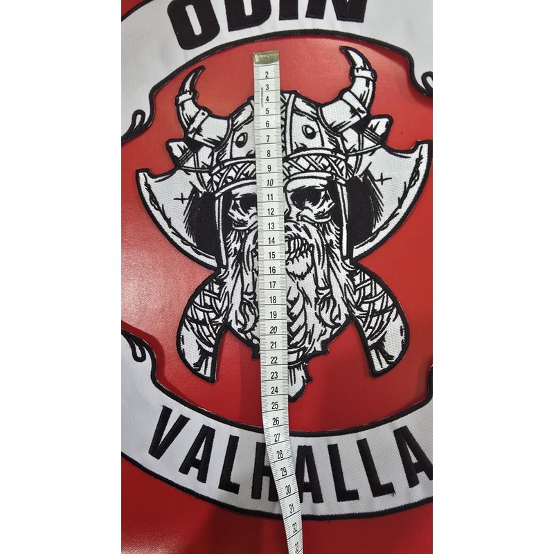 Odin Valhalla Large Iron ON SEW ON Embroidered Patch Set