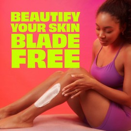 Nair Body Cream Hair Remover, Soothing Aloe and Water Lily, Dermatologist Tested Body Hair Removal Cream, with Evolved Ingredients, 12 Oz