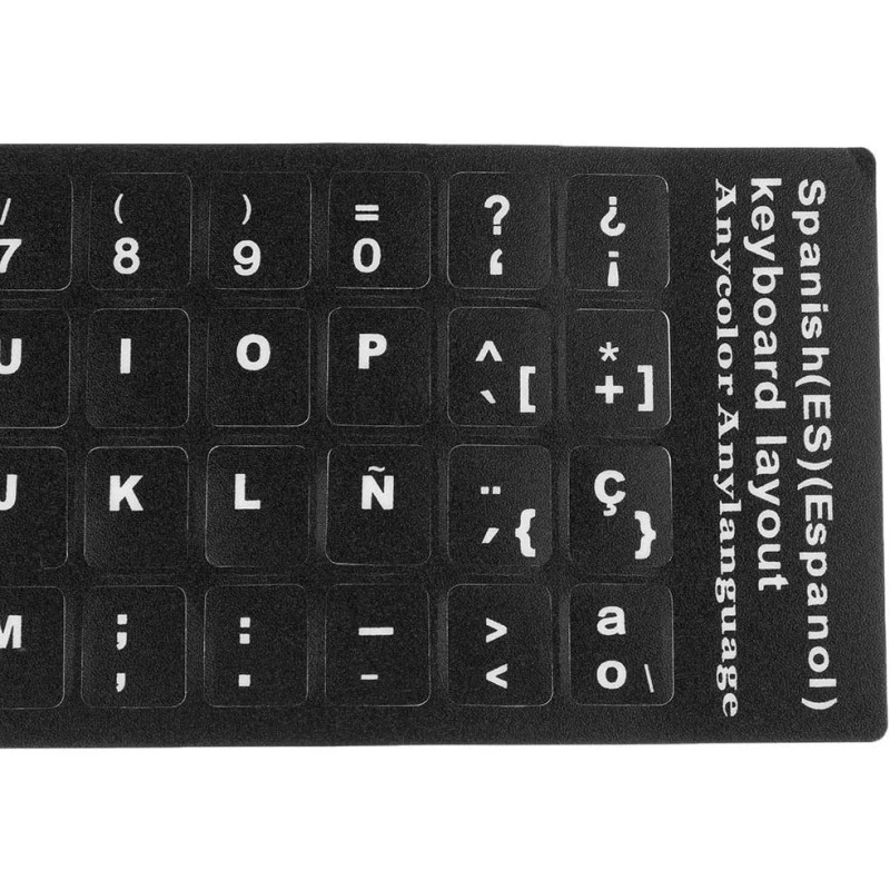 L&T Etiquetas Pegatinas Stickers Para Teclado En Español 2pzs