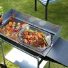 4 Pcs Grill Prep Trays Set Stainless Steel Grilling Prep