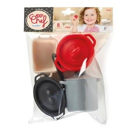 Ecoiffier 100% Chef Breakdown Eetset, 8 Pieces