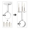 IHRDNNR Curtain Rod Brackets Heavy Duty Ceiling-Mount Rod Holders Fit