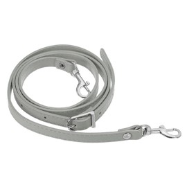 PATIKIL Leather Purse Strap Replacement 47 Inch, PU Adjustable Shoulder Crossbody Replacement Strap with Silver Hardware, Grey