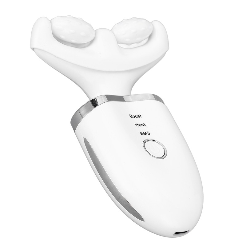 LED Neck Face Beauty Device with Detachable Massage Roller Heating